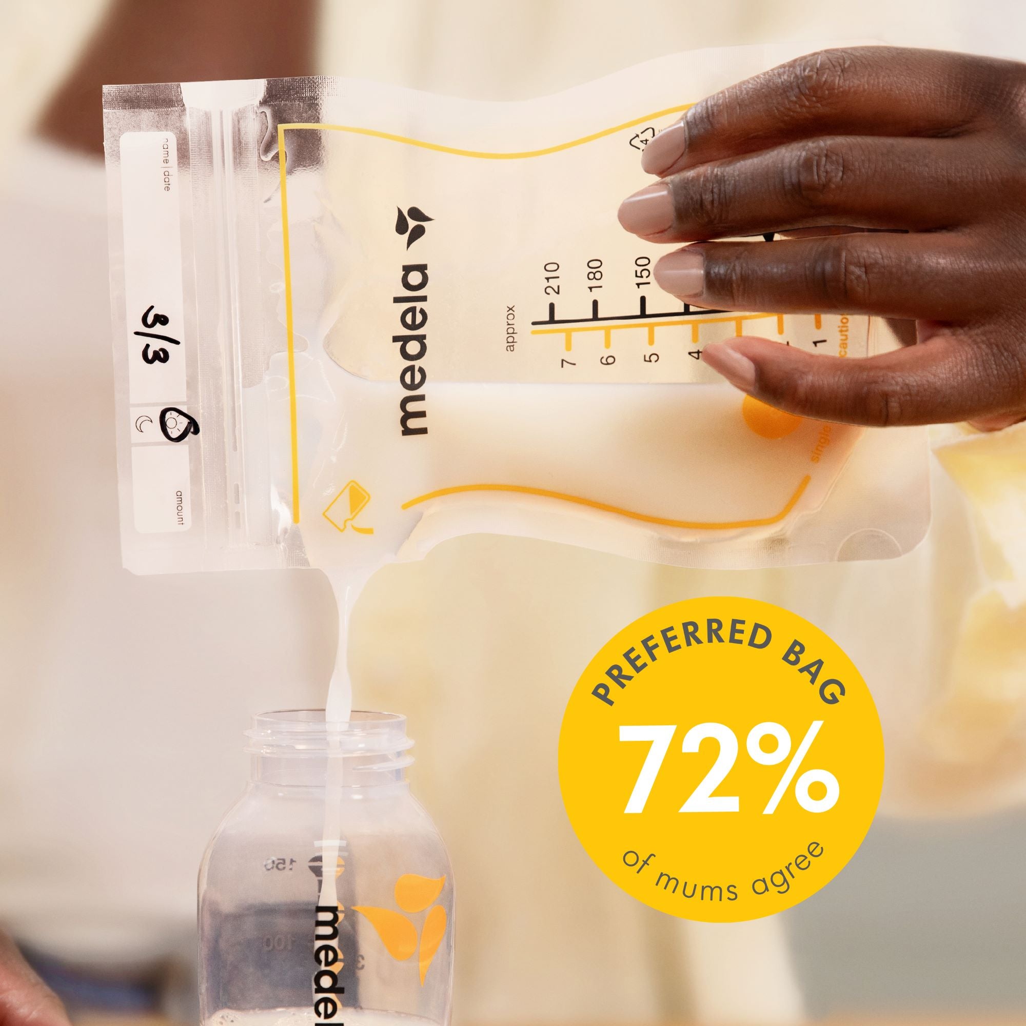 Medela Easy Pour Breast Milk Storage Bags (25 pack)