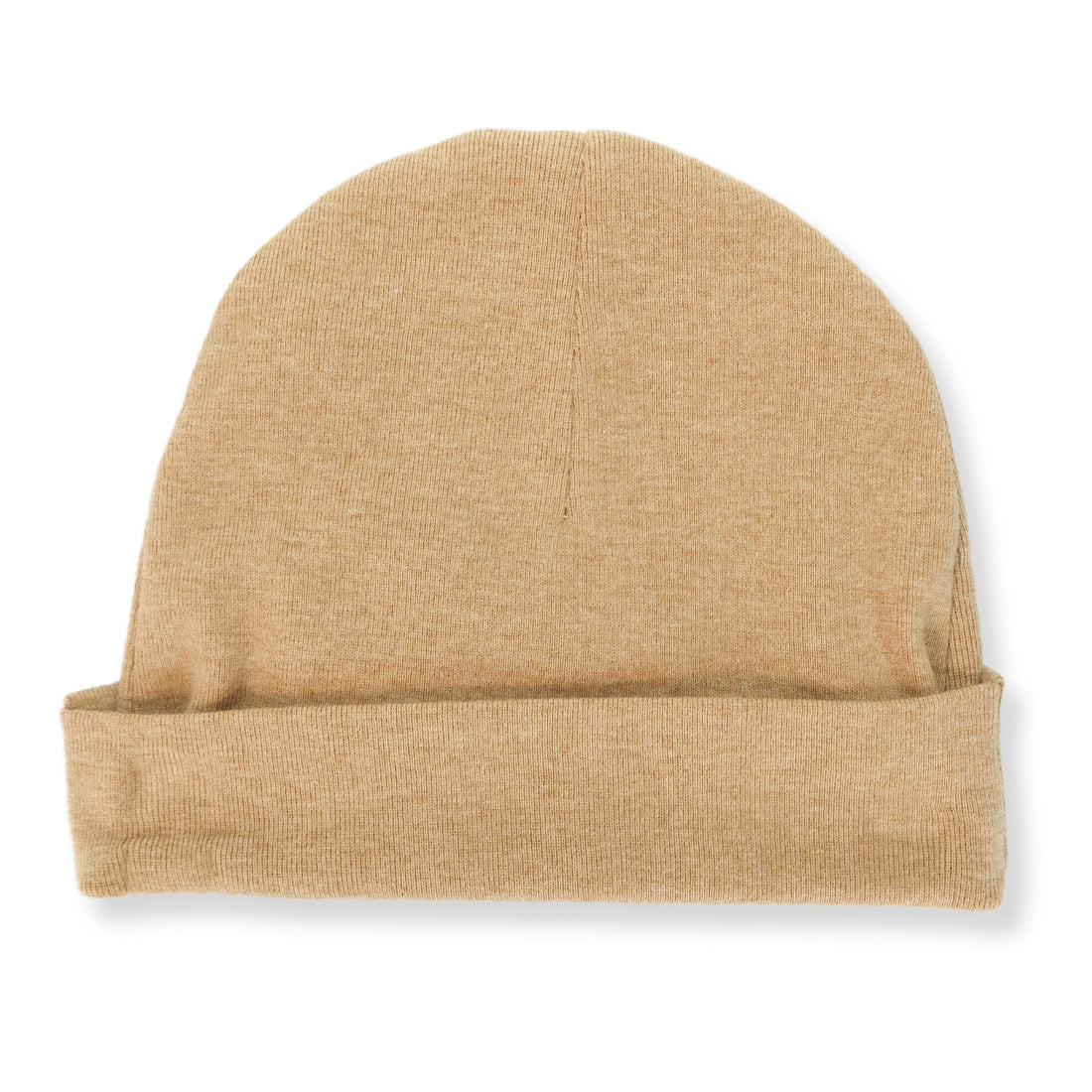 Organic Double Layer Baby Beanie Brown