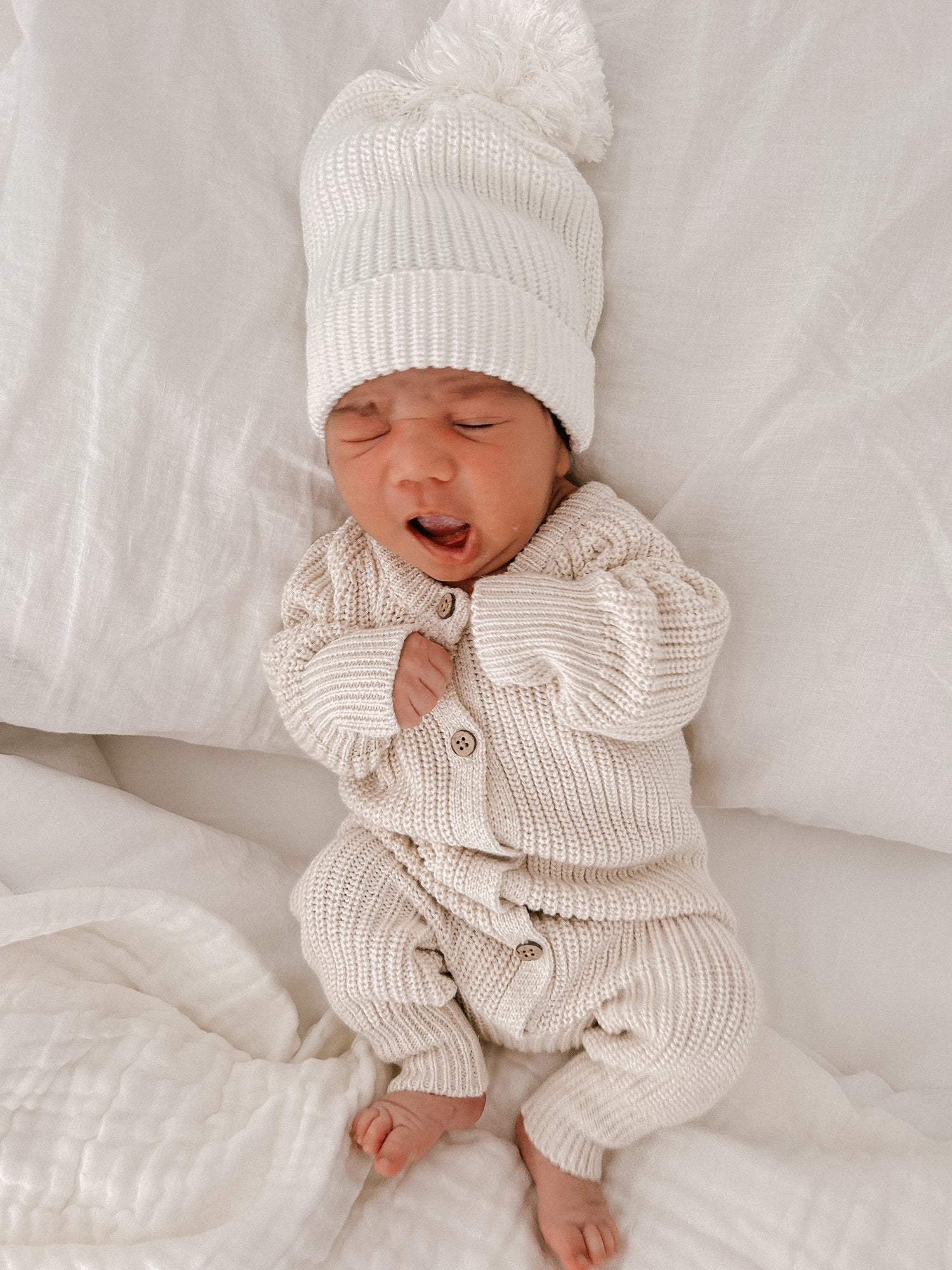Everyday Ribbed Romper Light Beige