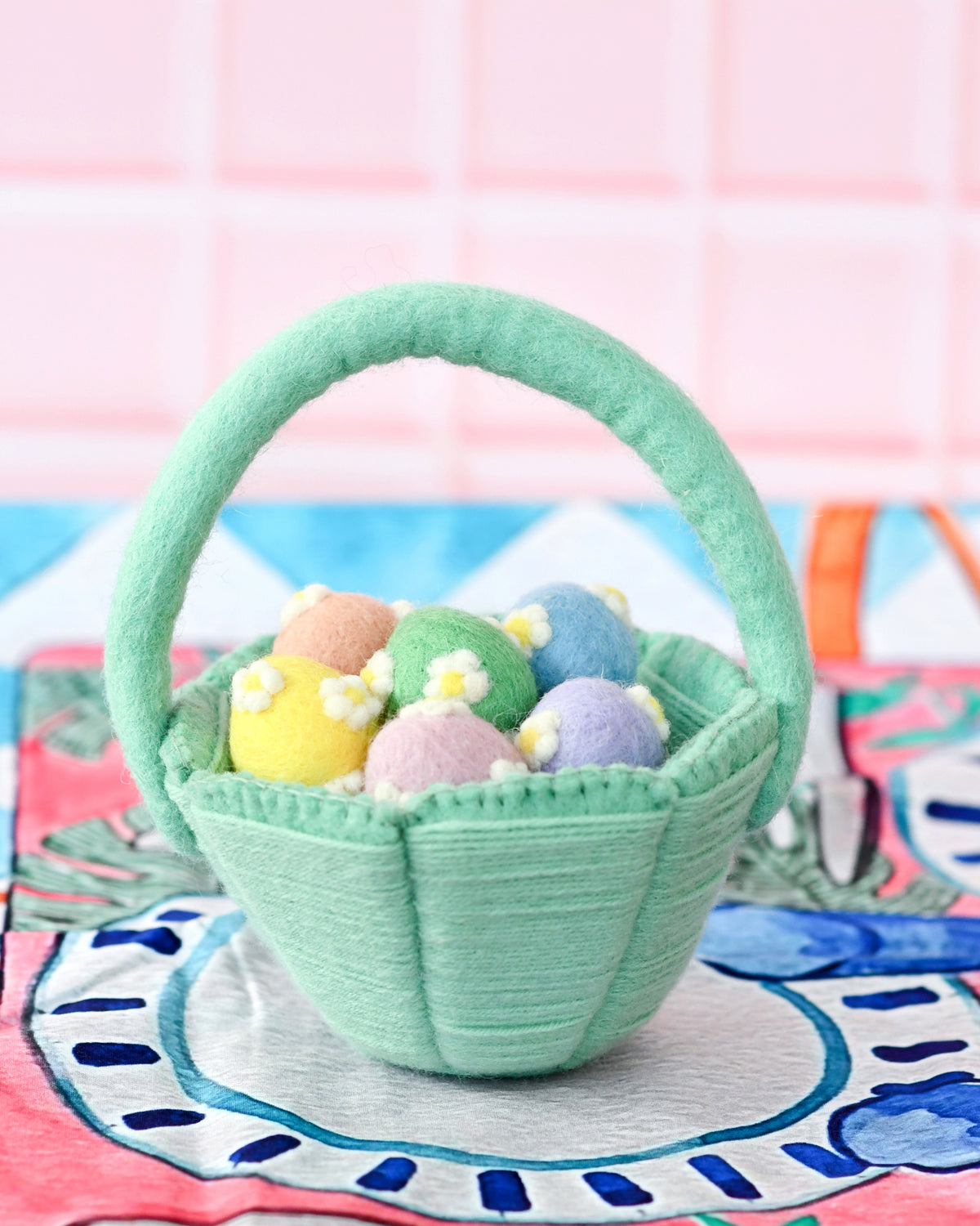 Petite Felt Easter Basket