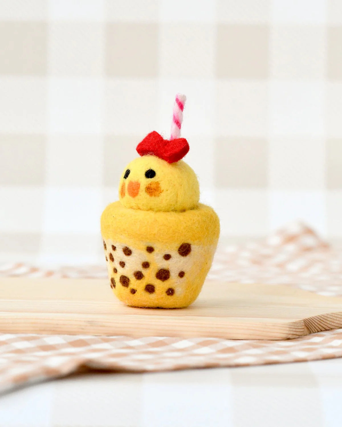 Felt Chick Boba Bubble Tea Drink