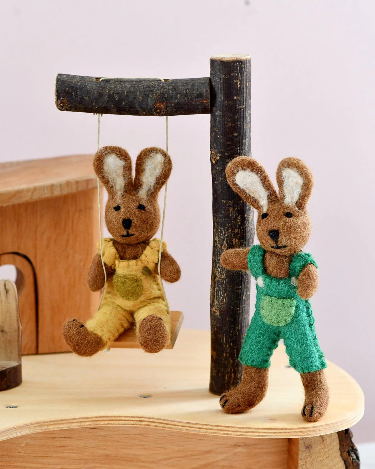 Felt Brown Hare Rabbit