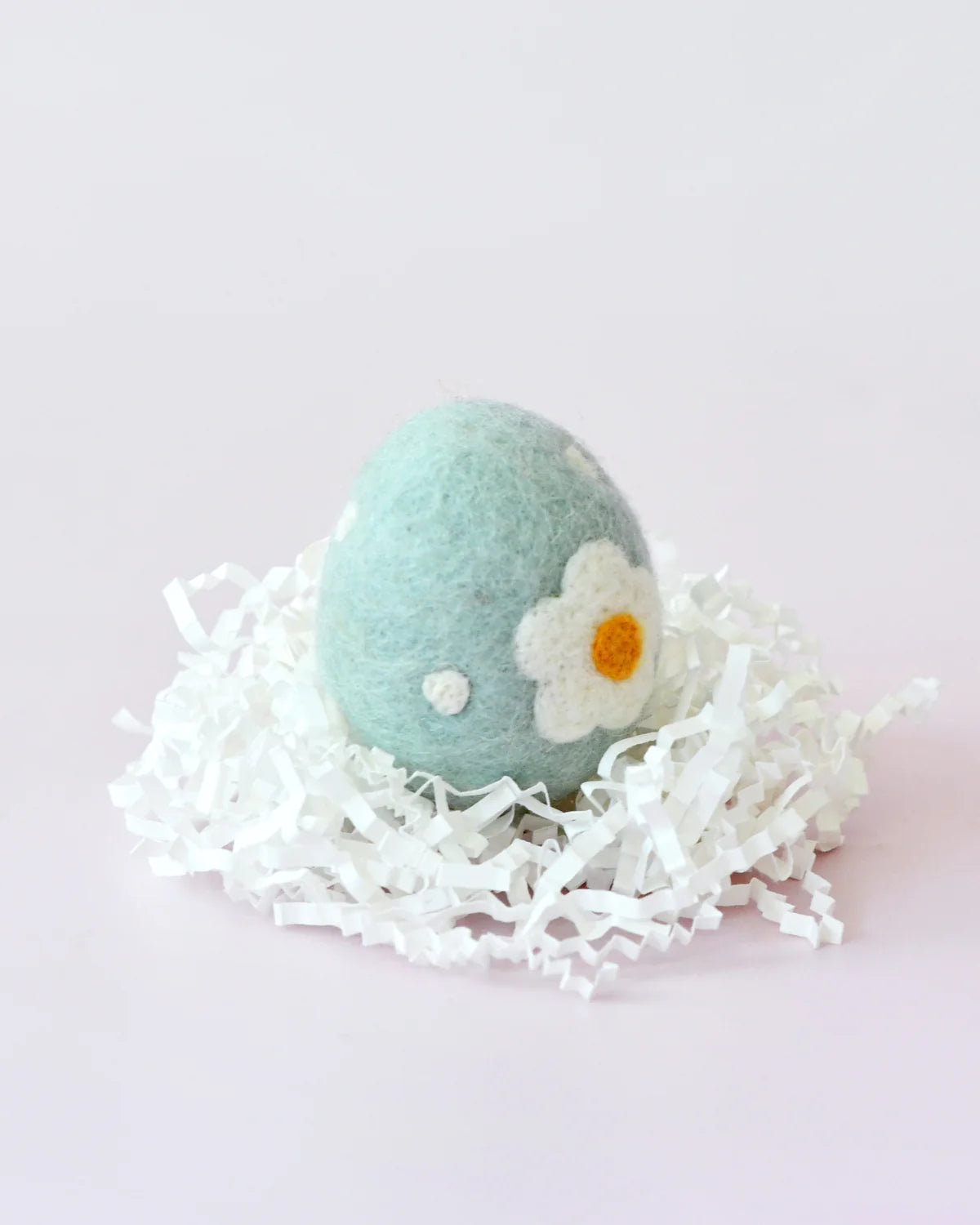 Felt Floral and Dots Egg