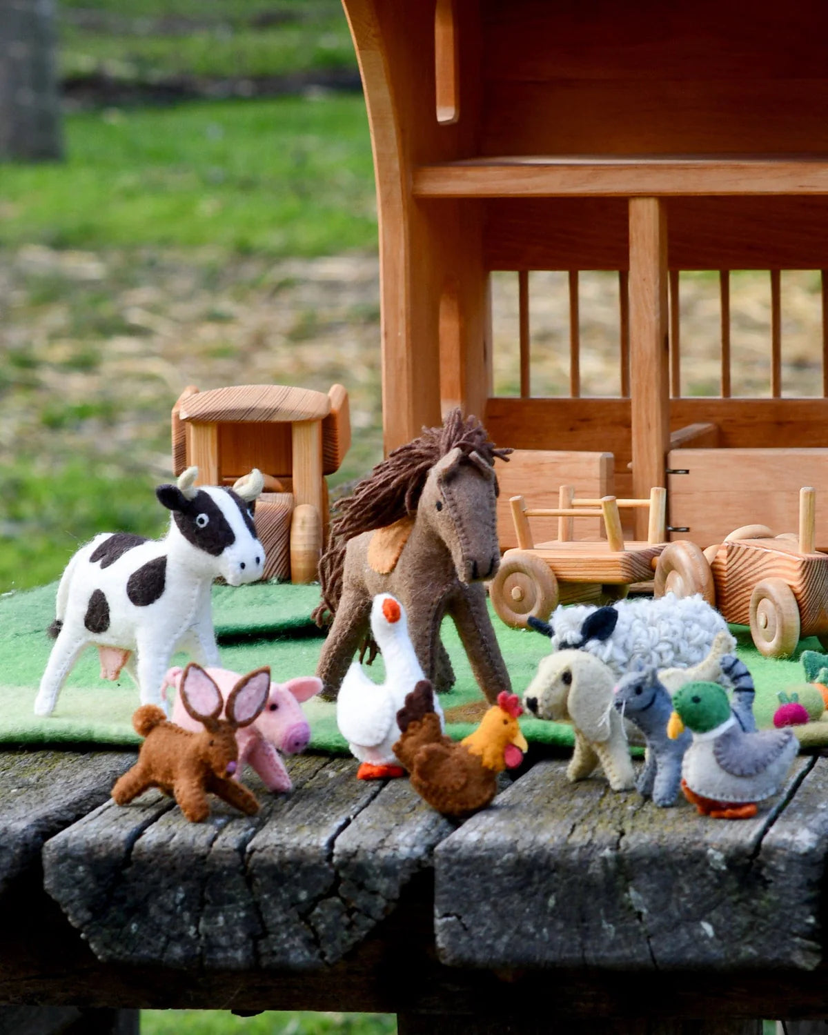 Felt Farm Animal Toy