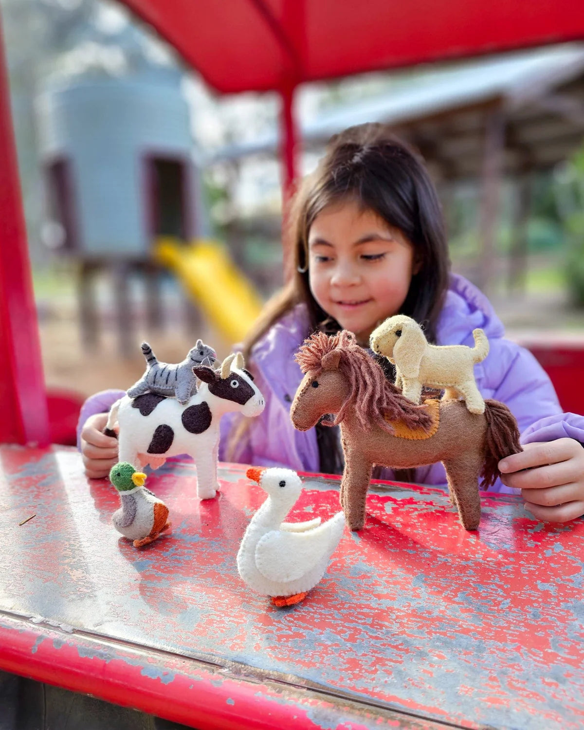 Felt Farm Animal Toy