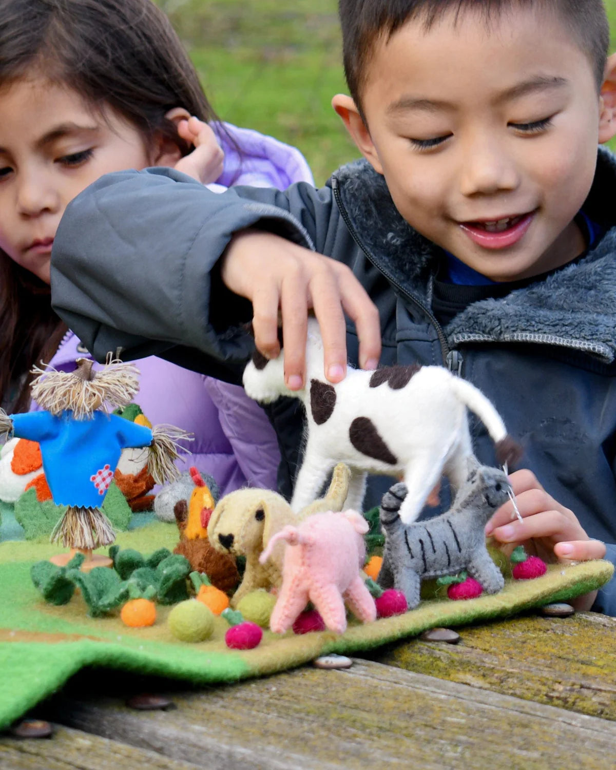 Felt Farm Animal Toy