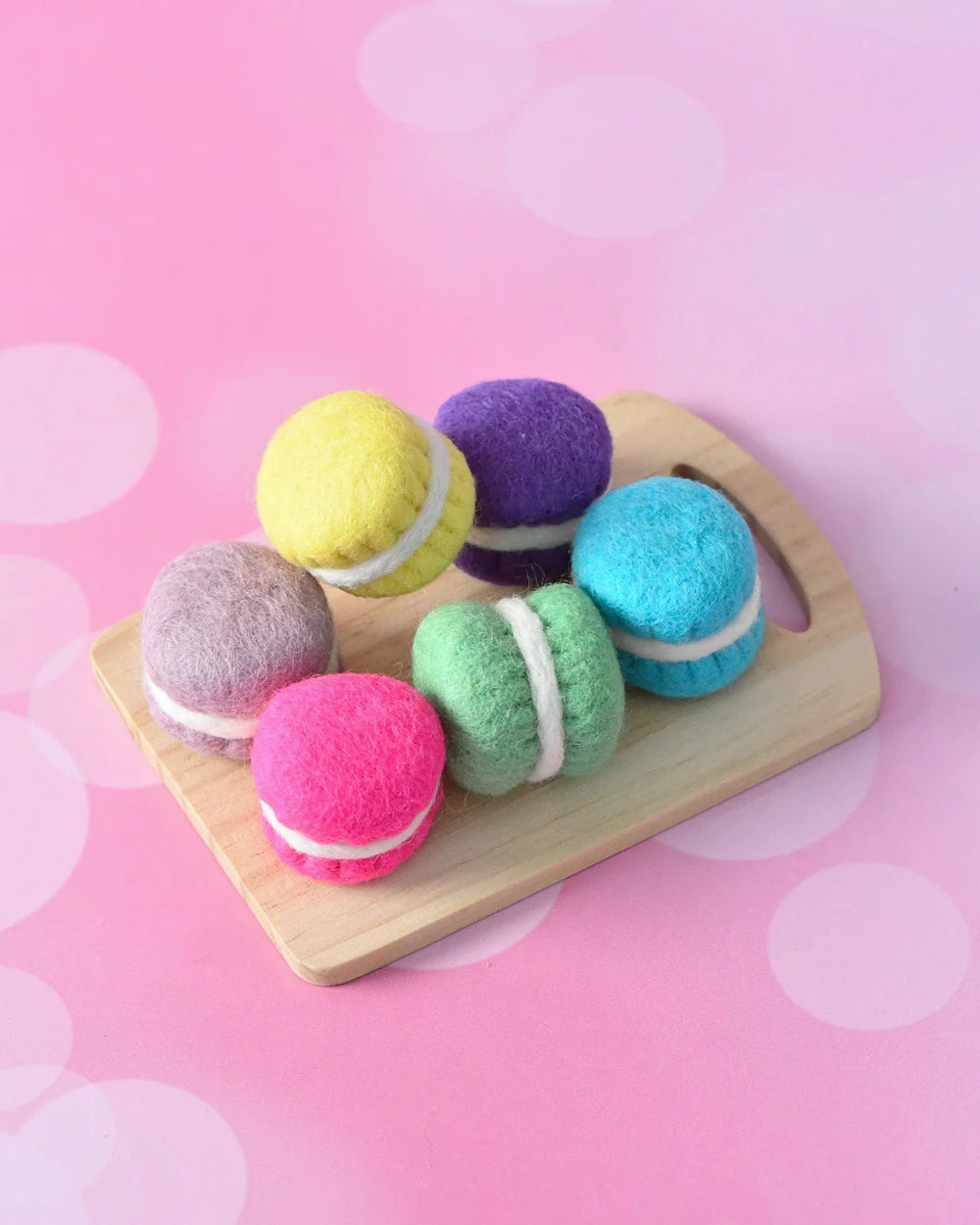 Felt Macarons B – Set of 6