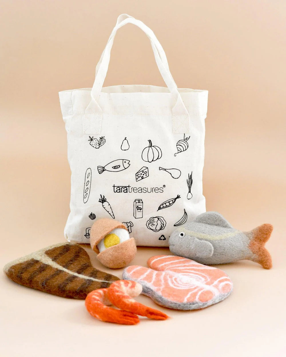 Felt Food Groups Play Food – Protein