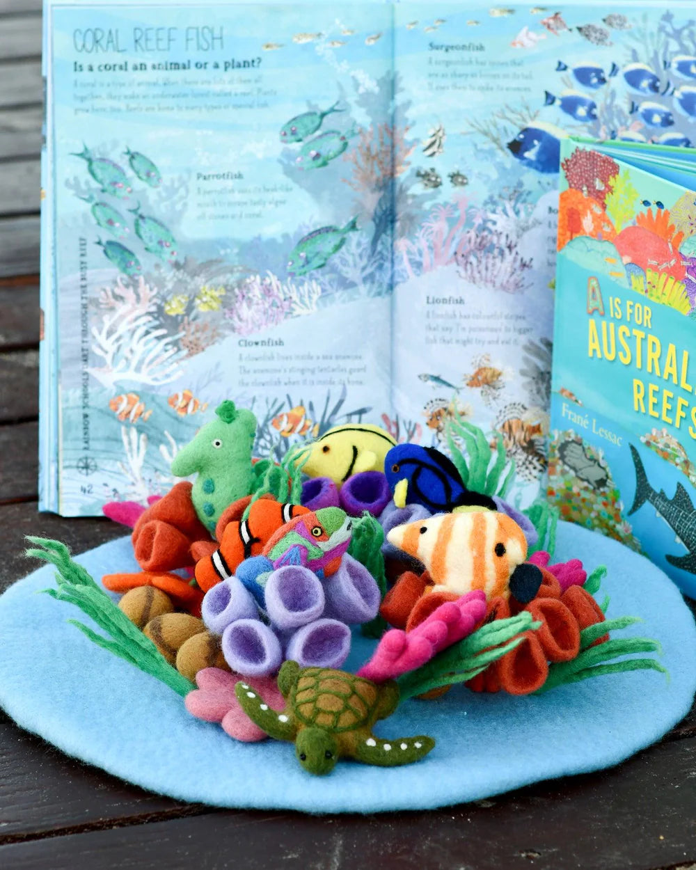 Handcrafted Felt Playscape Play Mats