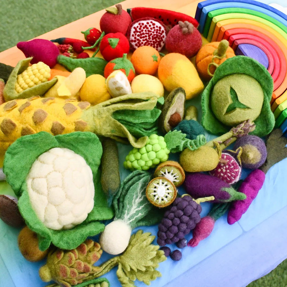 Felt Vegetables and Fruits Sets