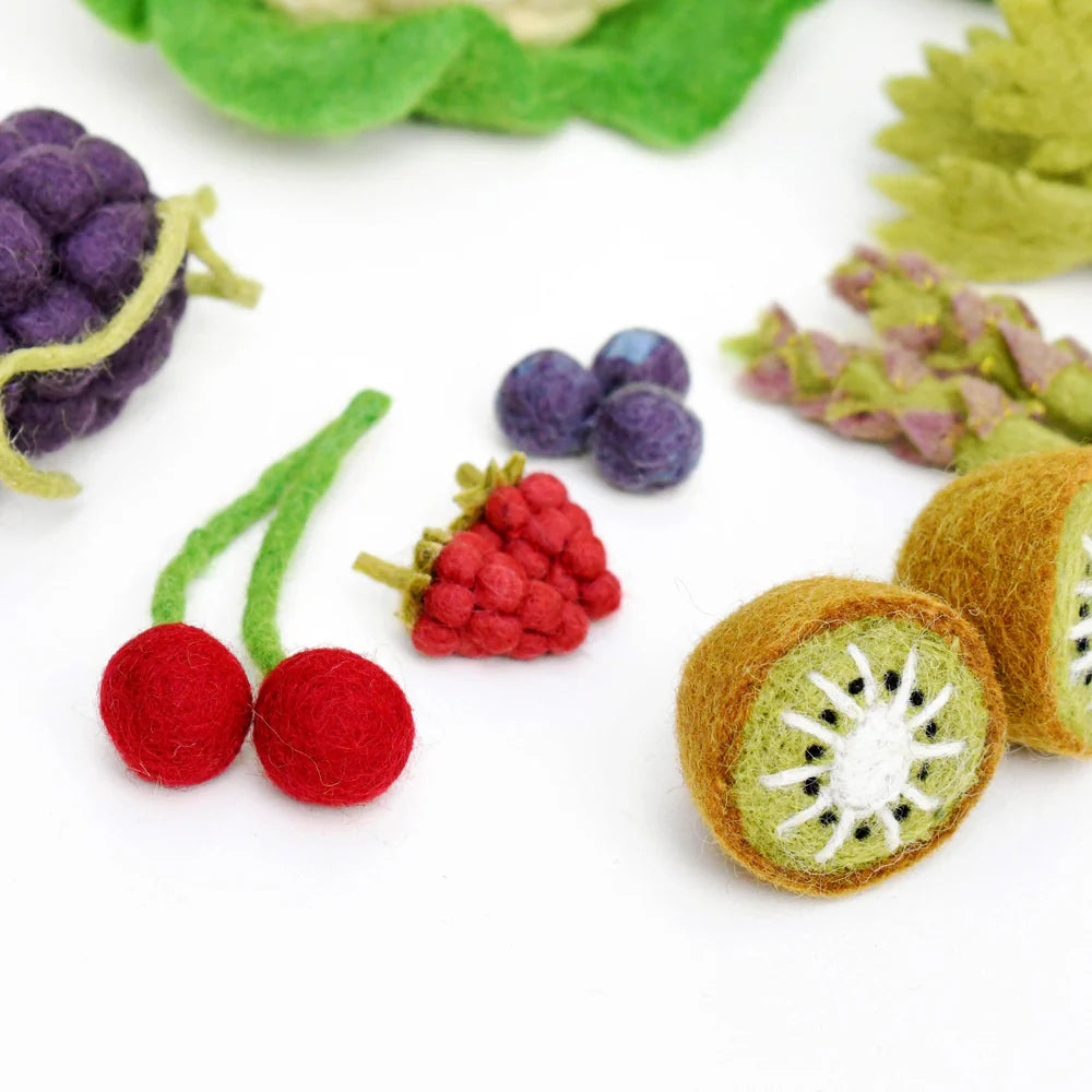 Felt Vegetables and Fruits Sets