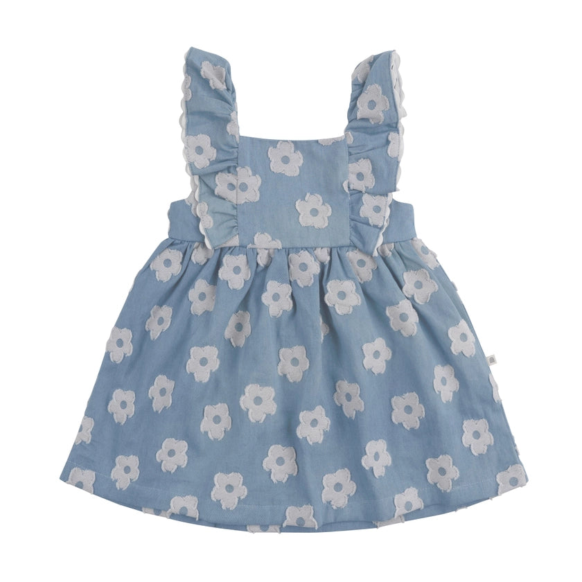 Floral Print Chambray Dress