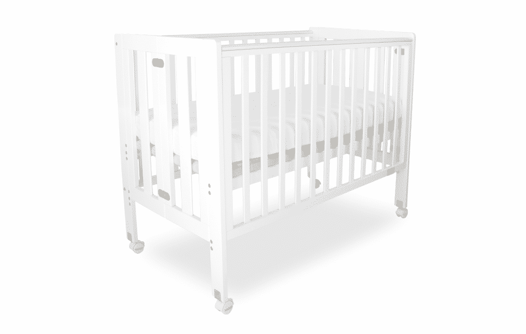 Babyhood Fold N Go Timber Cot - White or Baltic - available to order