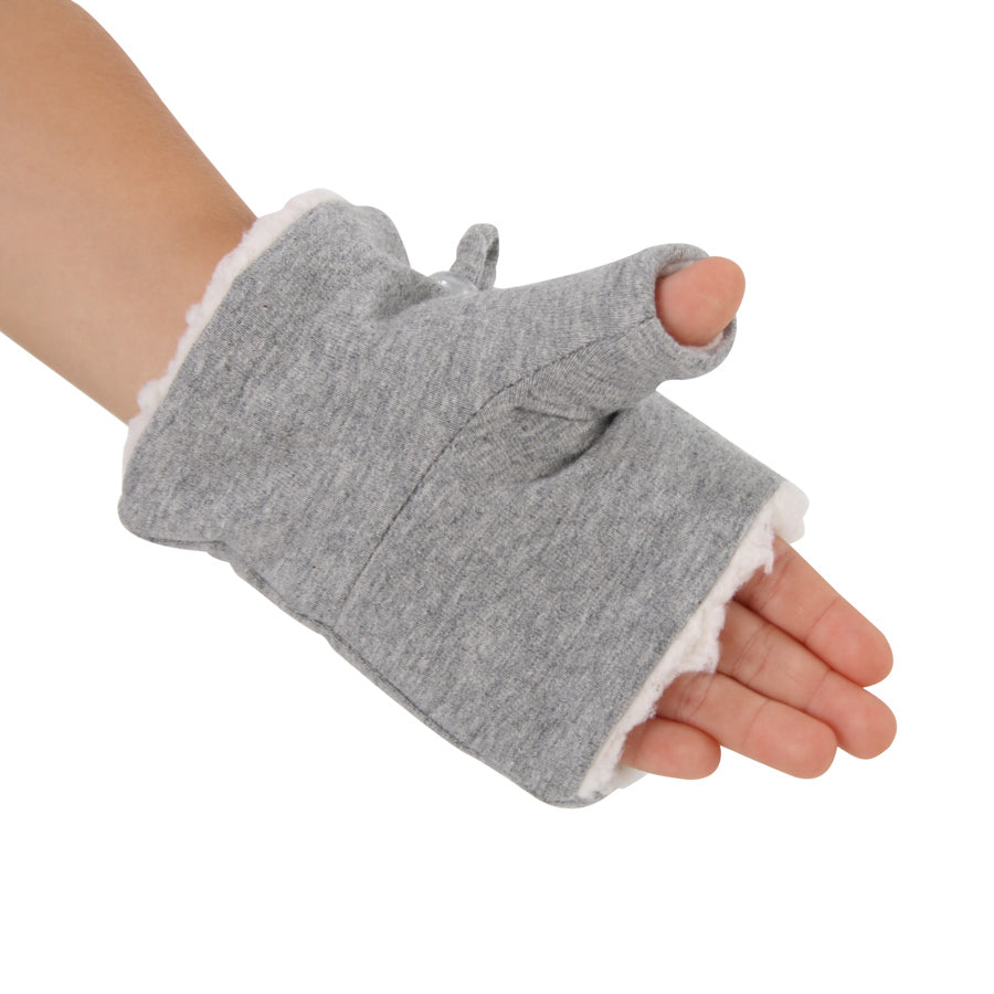Fleecy Fingerless Kids Winter Mittens