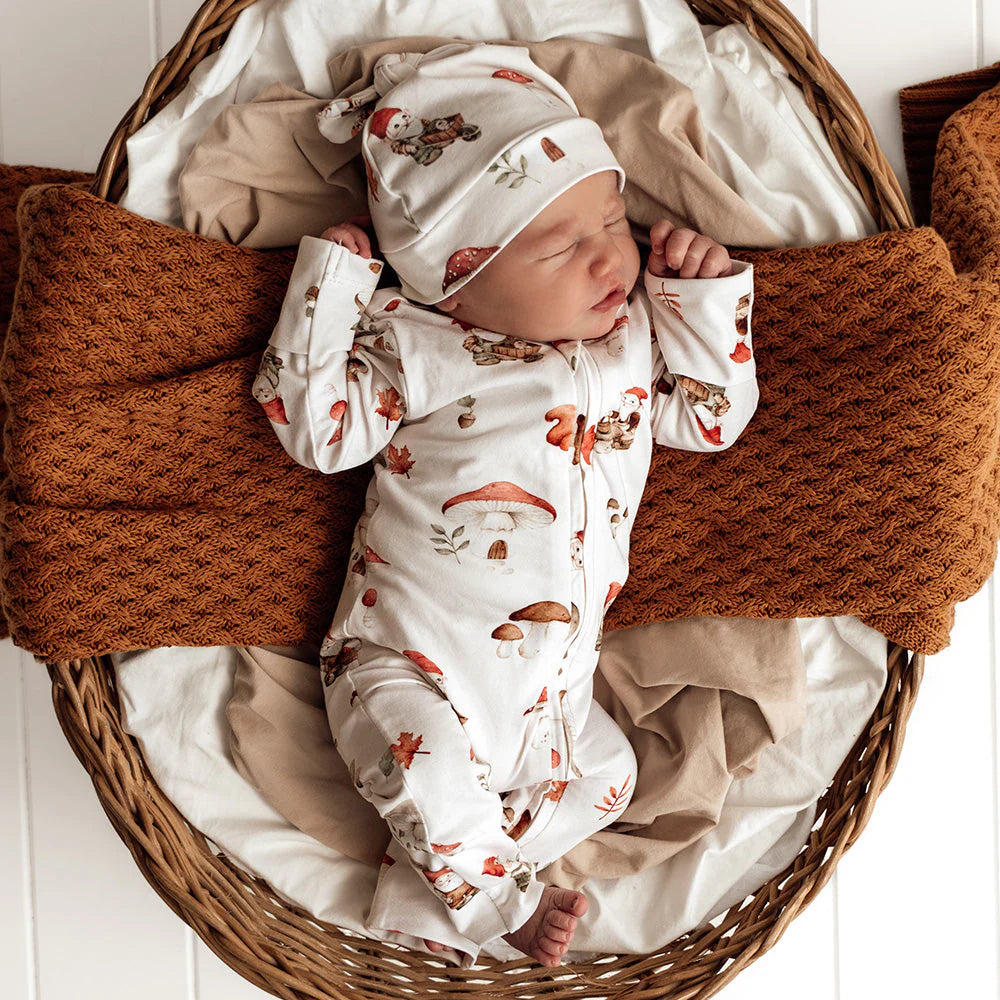 Gnomes Organic Snugglesuit Convertible Romper