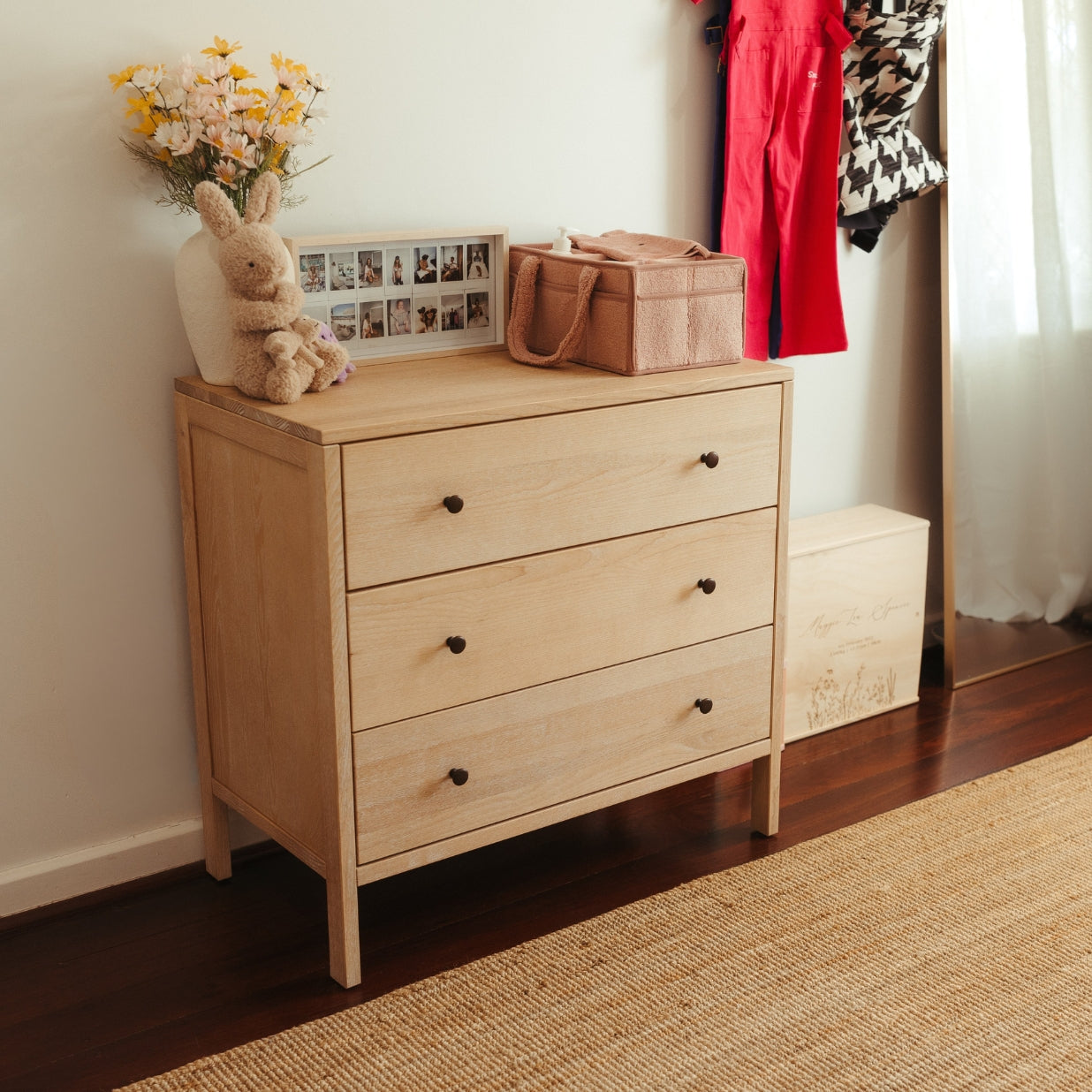 BabyRest Grove Chest 3 Drawer - Vintage Ash - available to order