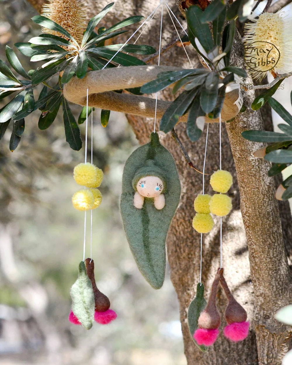 Nursery Cot & Ceiling Mobiles – Handmade Felt Designs