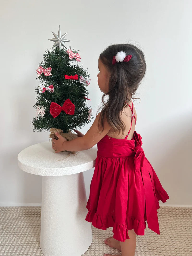 Holly Girls Red Christmas Dress
