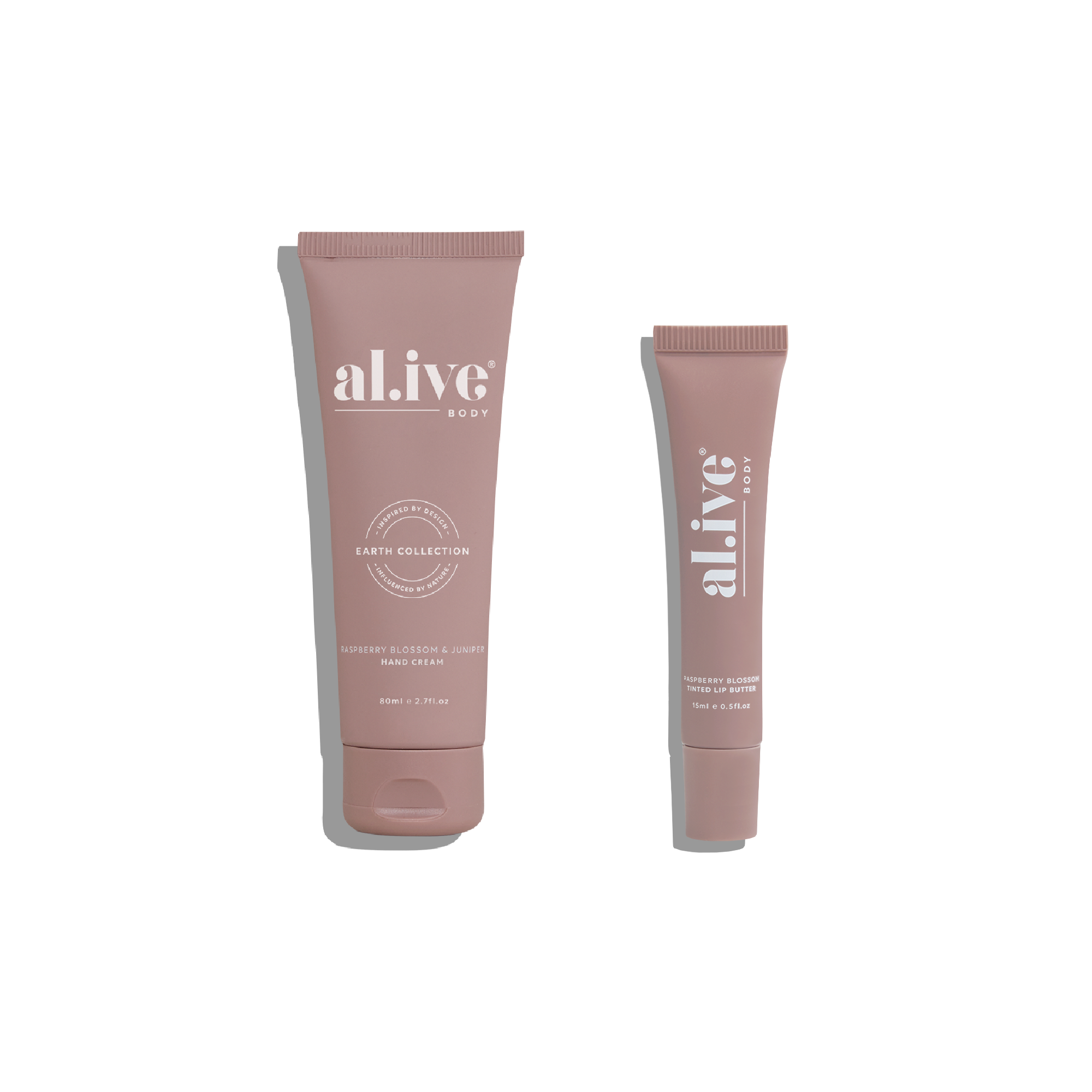 al.ive body hand & lip bundle Raspberry Blossom & Juniper