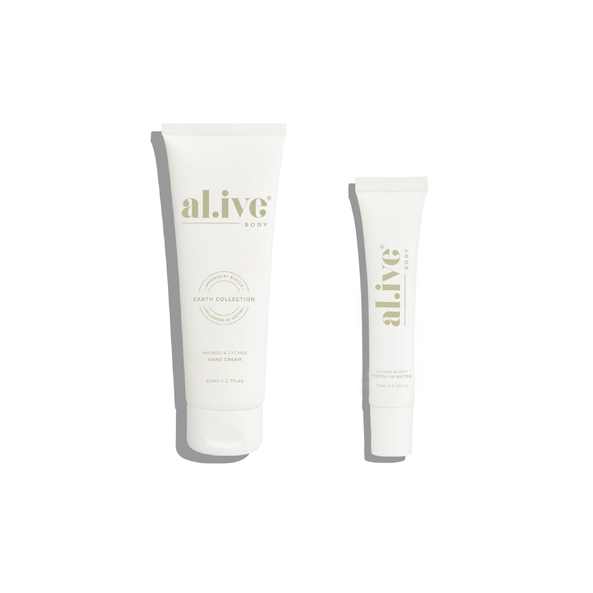 al.ive body hand & lip duet Mango & Lychee Blush
