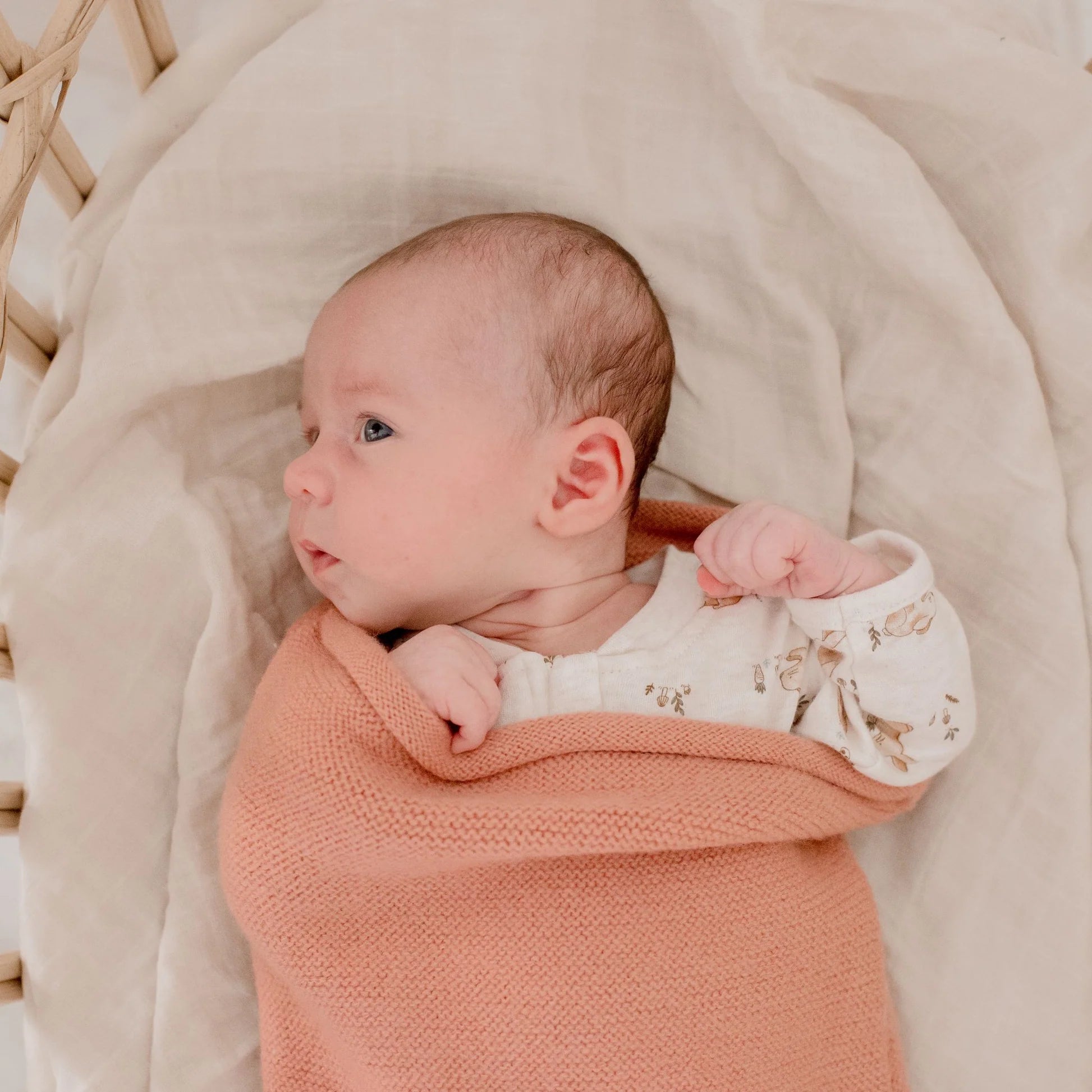 Merino Wool Newborn Cocoon Baby Wrap