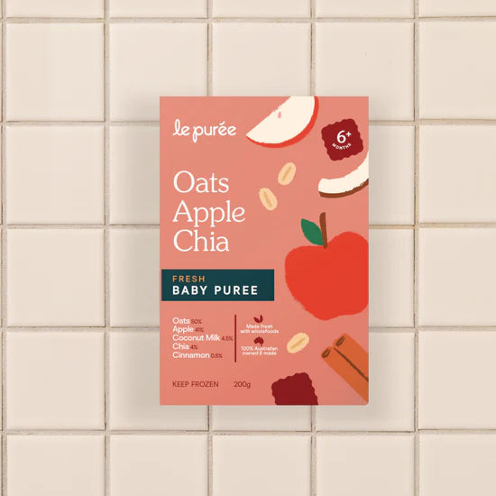 Oats apple Chia Puree