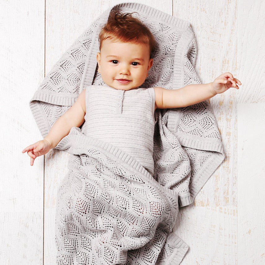 Trellis Lace Blanket