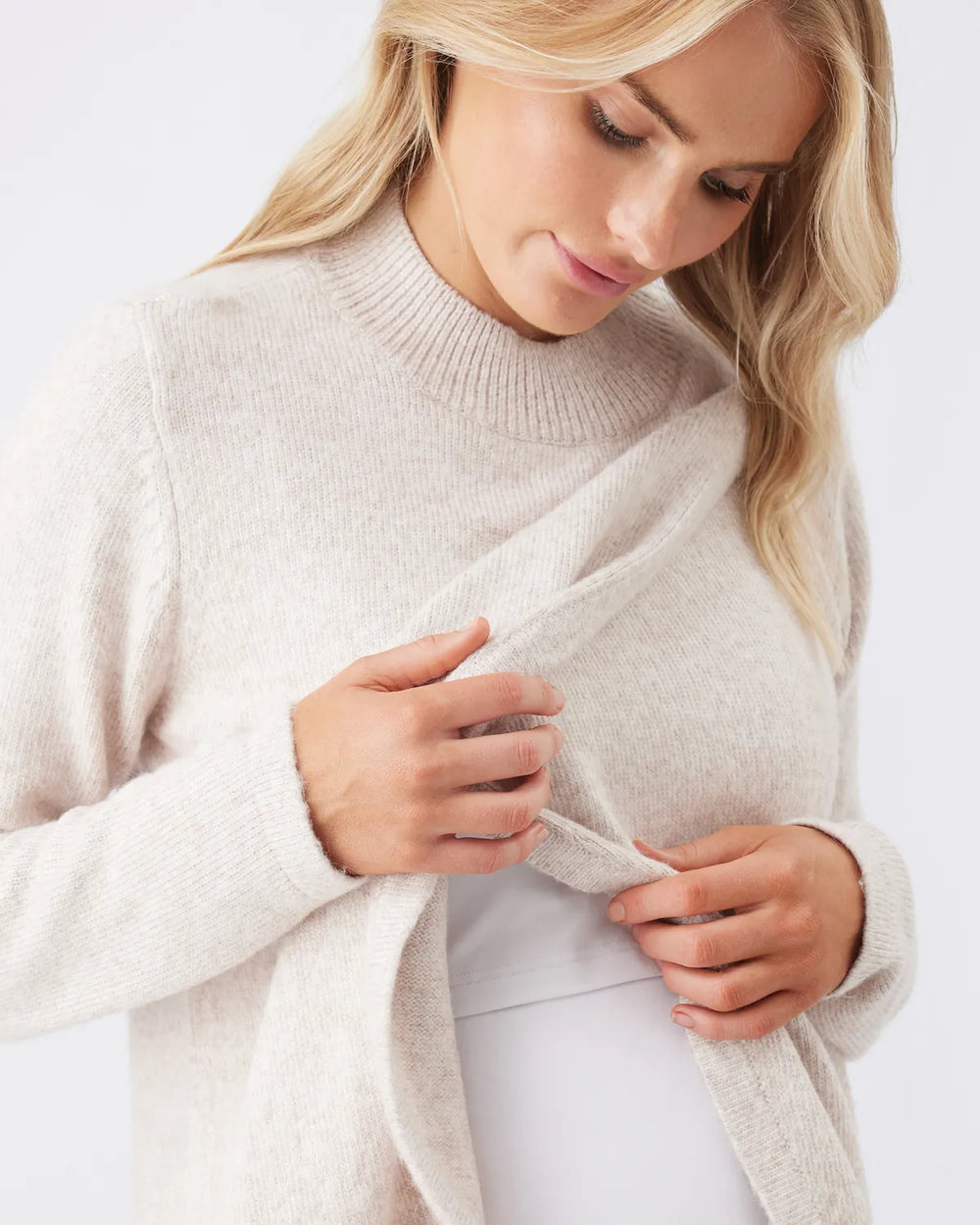 Ripe Maternity Addison Nursing Knit Mink