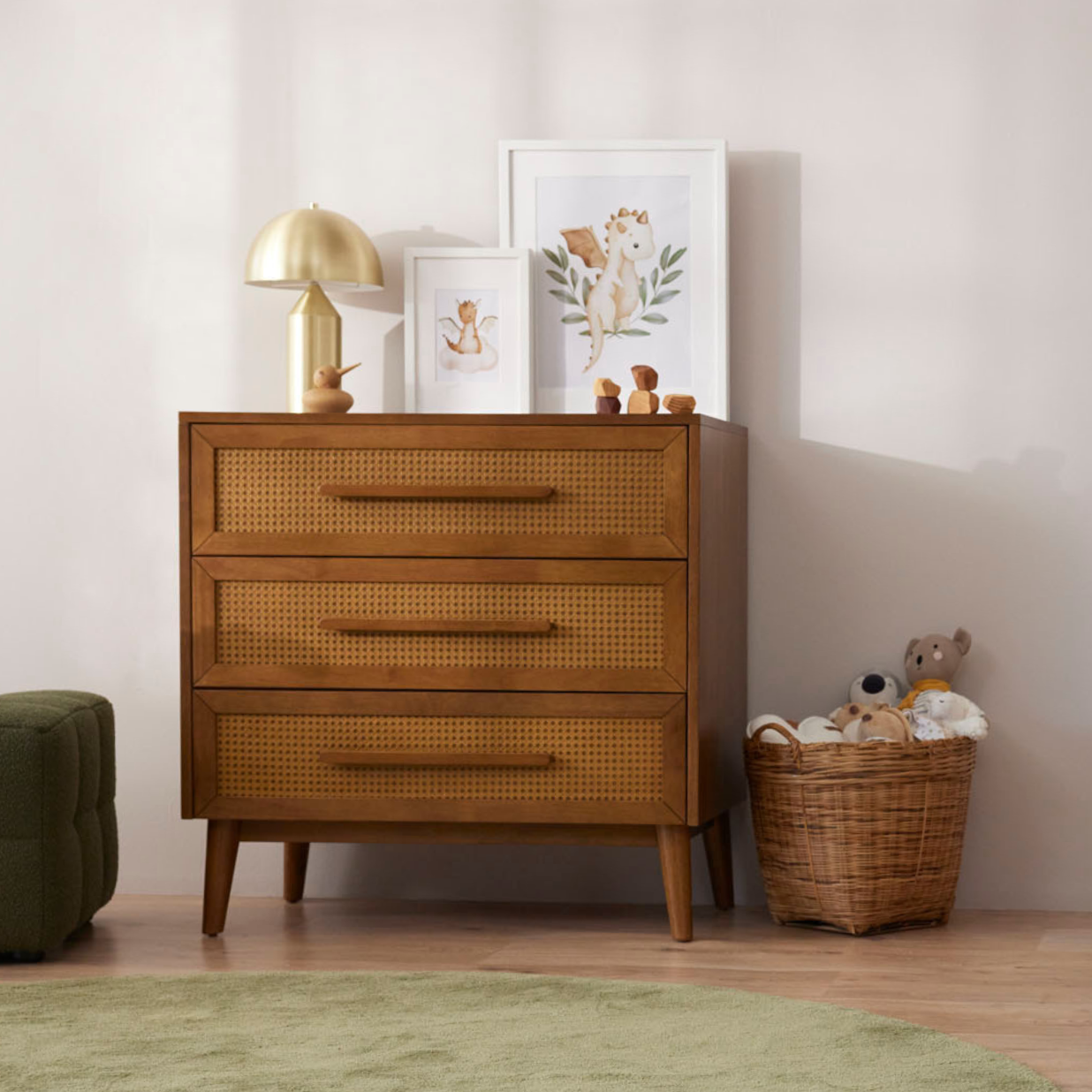 BabyRest Kaya Chest 3 Drawer - White or Teak - available to order