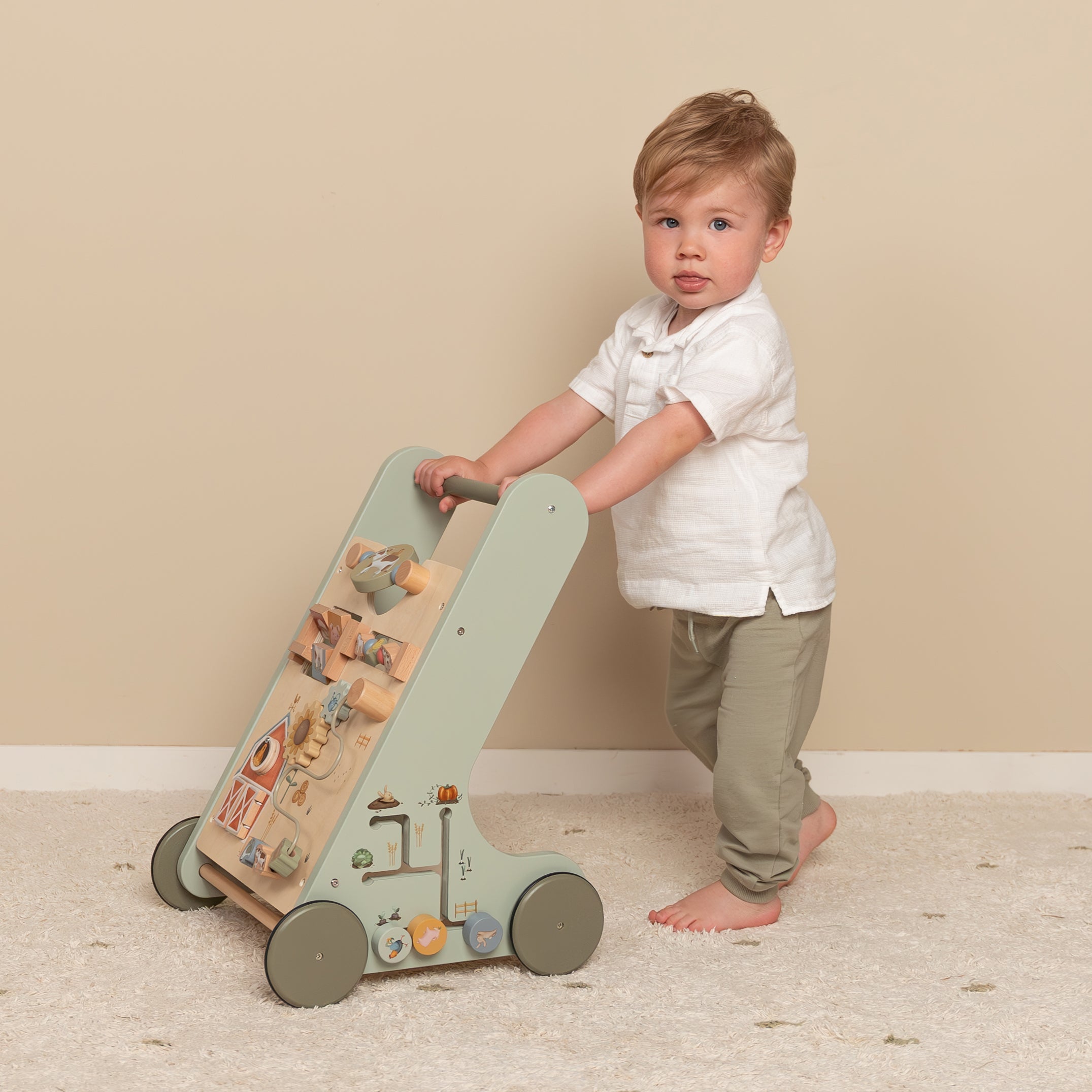 Wooden Activity Walker - Little Farm