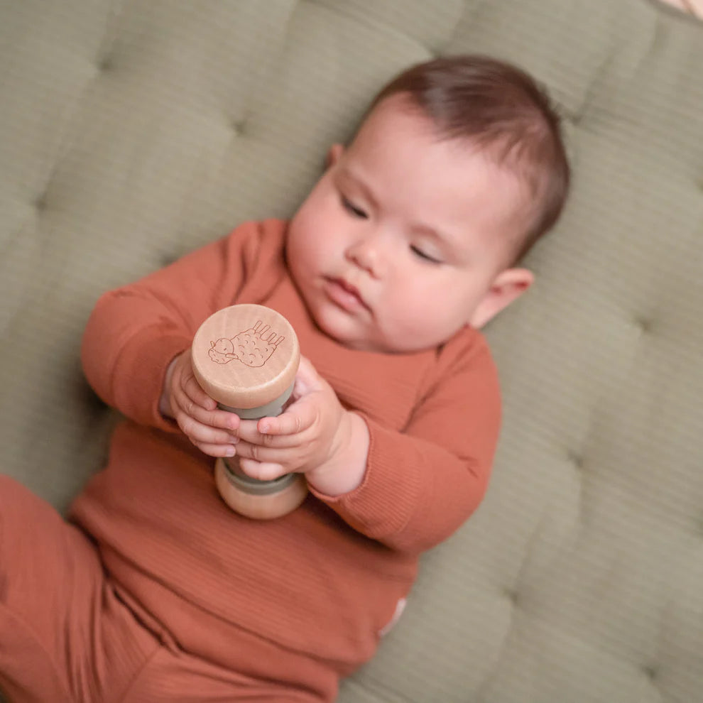 Wooden Rain Rattle Little Farm