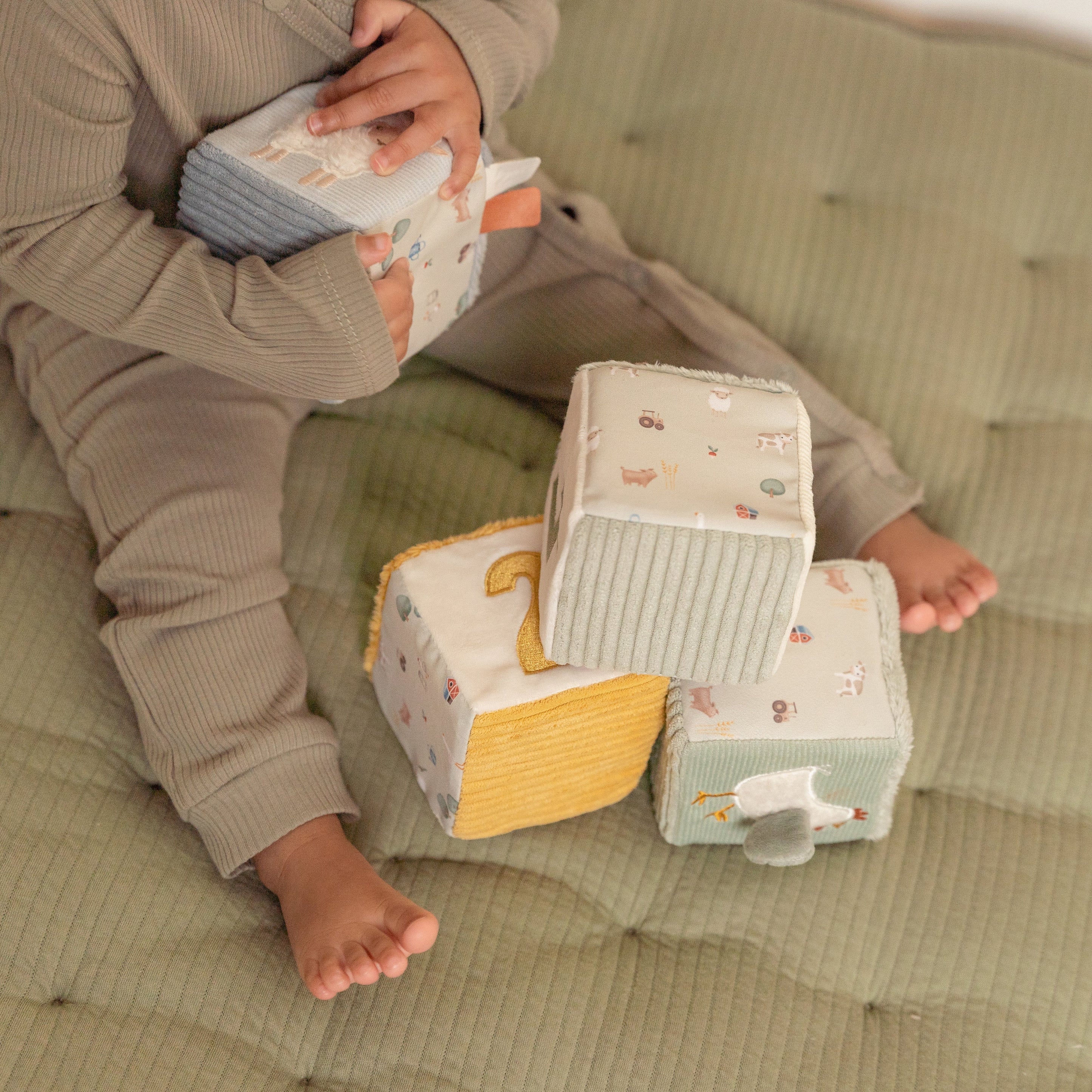 Soft Cubes Set - Little Farm