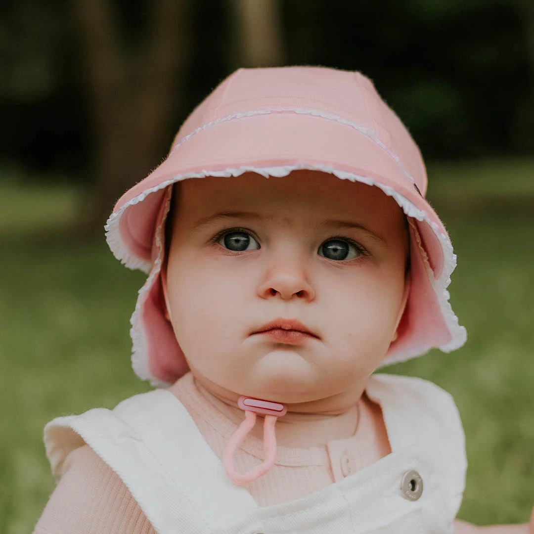 Legionnaire Hat Ruffle Trim Blush