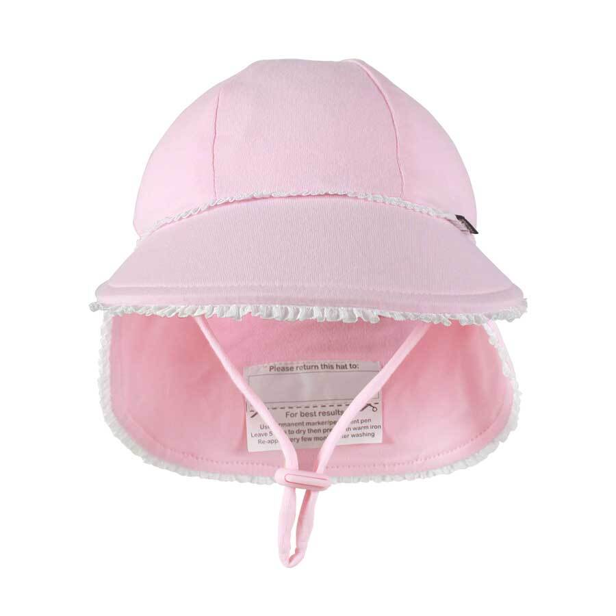Legionnaire Hat Ruffle Trim Blush