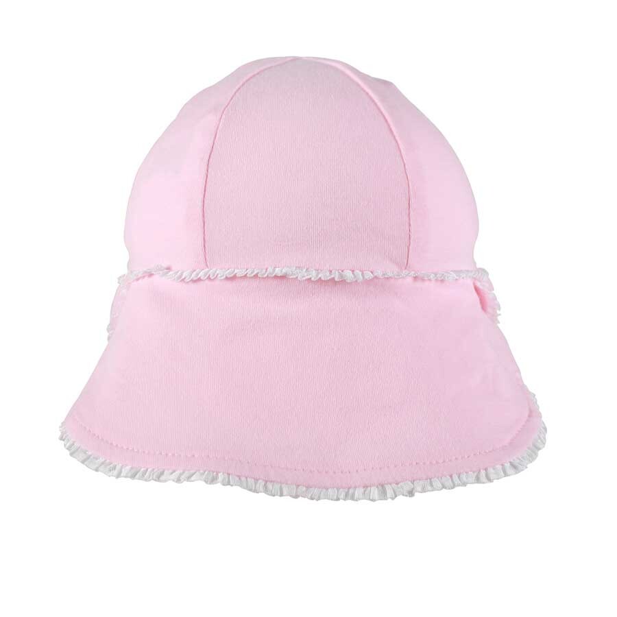 Legionnaire Hat Ruffle Trim Blush