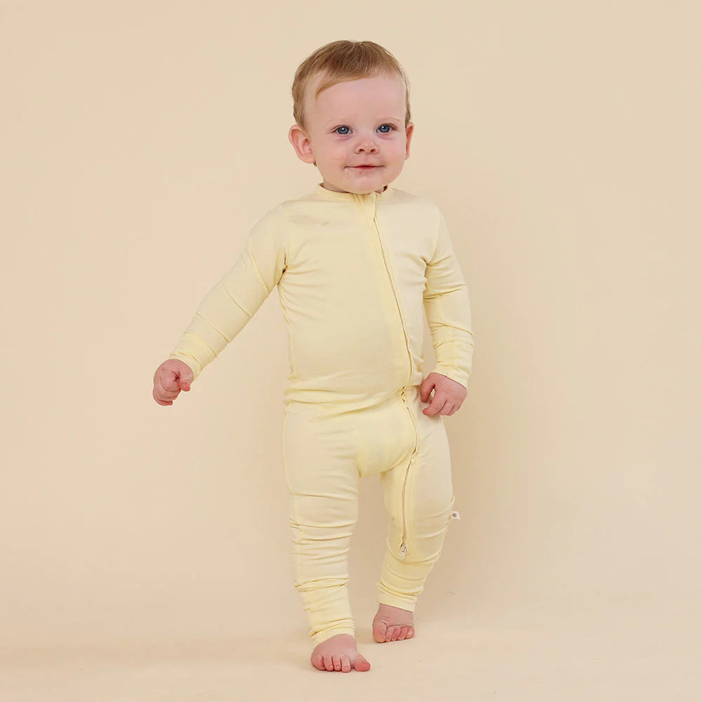 Organic Snugglesuit Convertible Romper in Mint or Lemon Sorbet