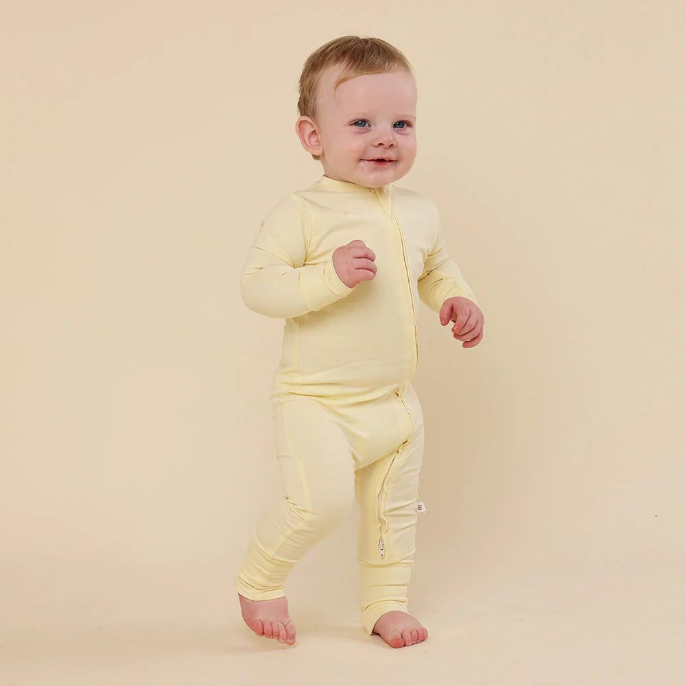 Organic Snugglesuit Convertible Romper in Mint or Lemon Sorbet