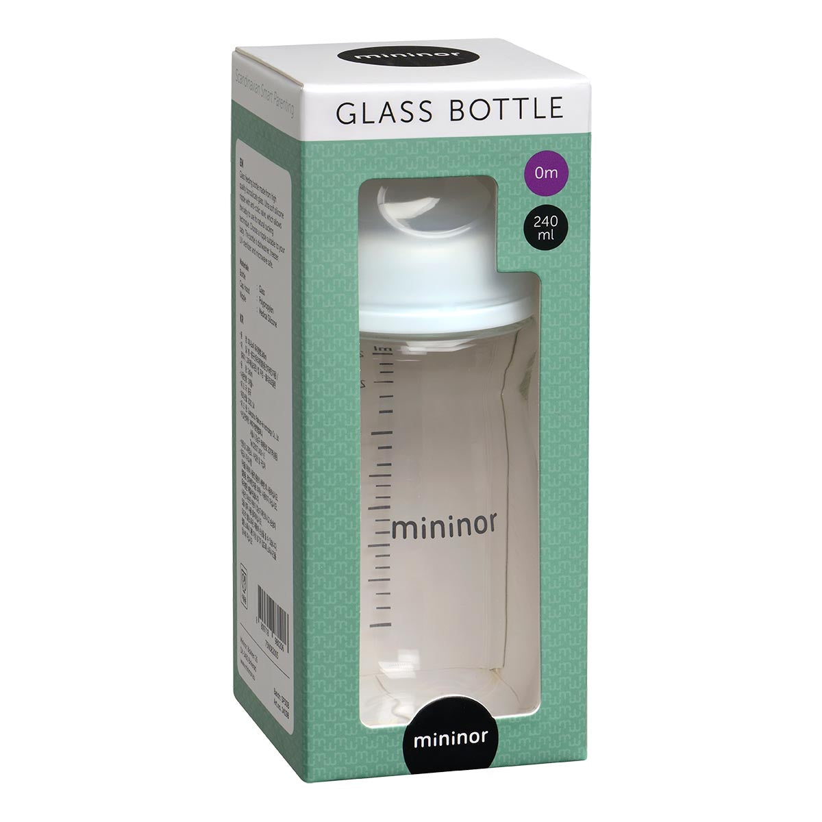 Mininor Baby Bottle Glass 240ml