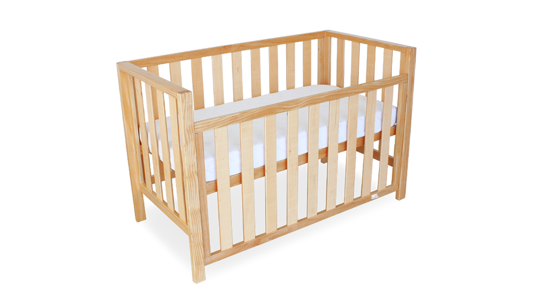 Babyhood Mali Compact Cot - Natural or White - available to order