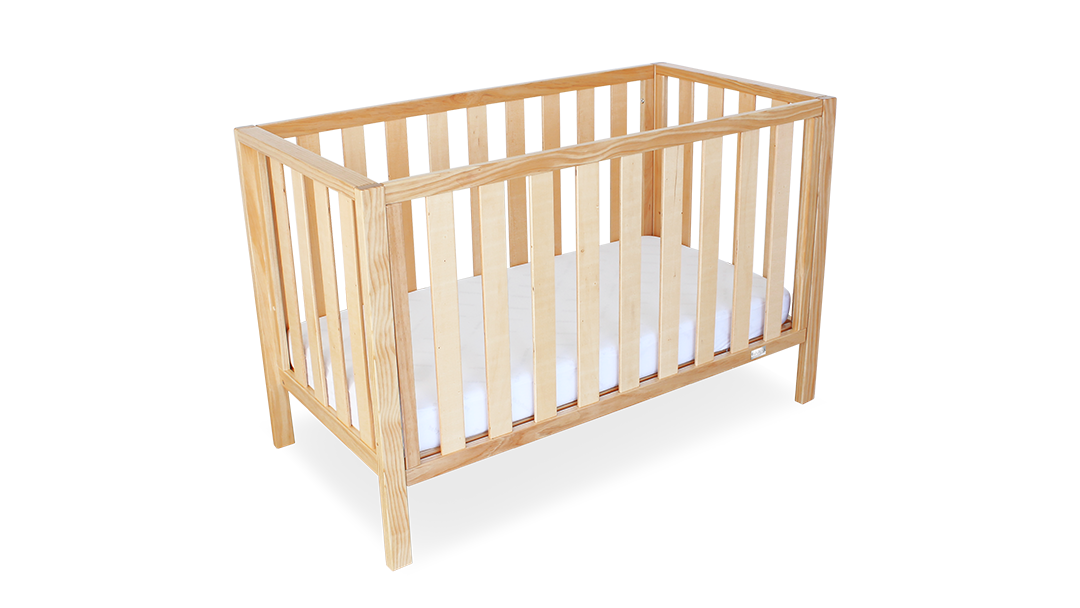 Babyhood Mali Compact Cot - Natural or White - available to order