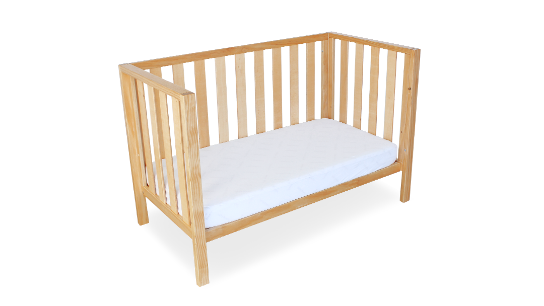 Babyhood Mali Compact Cot - Natural or White - available to order