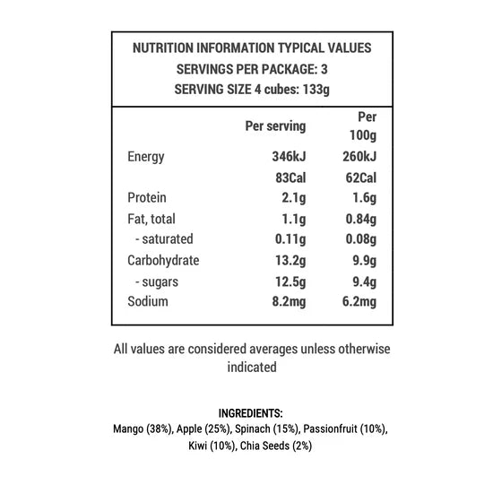 Mango Tropical Twist Smoothie Cubes