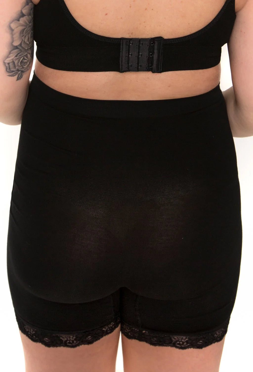 Maternity Anit Chafing High Rise Petite Cotton Shorts