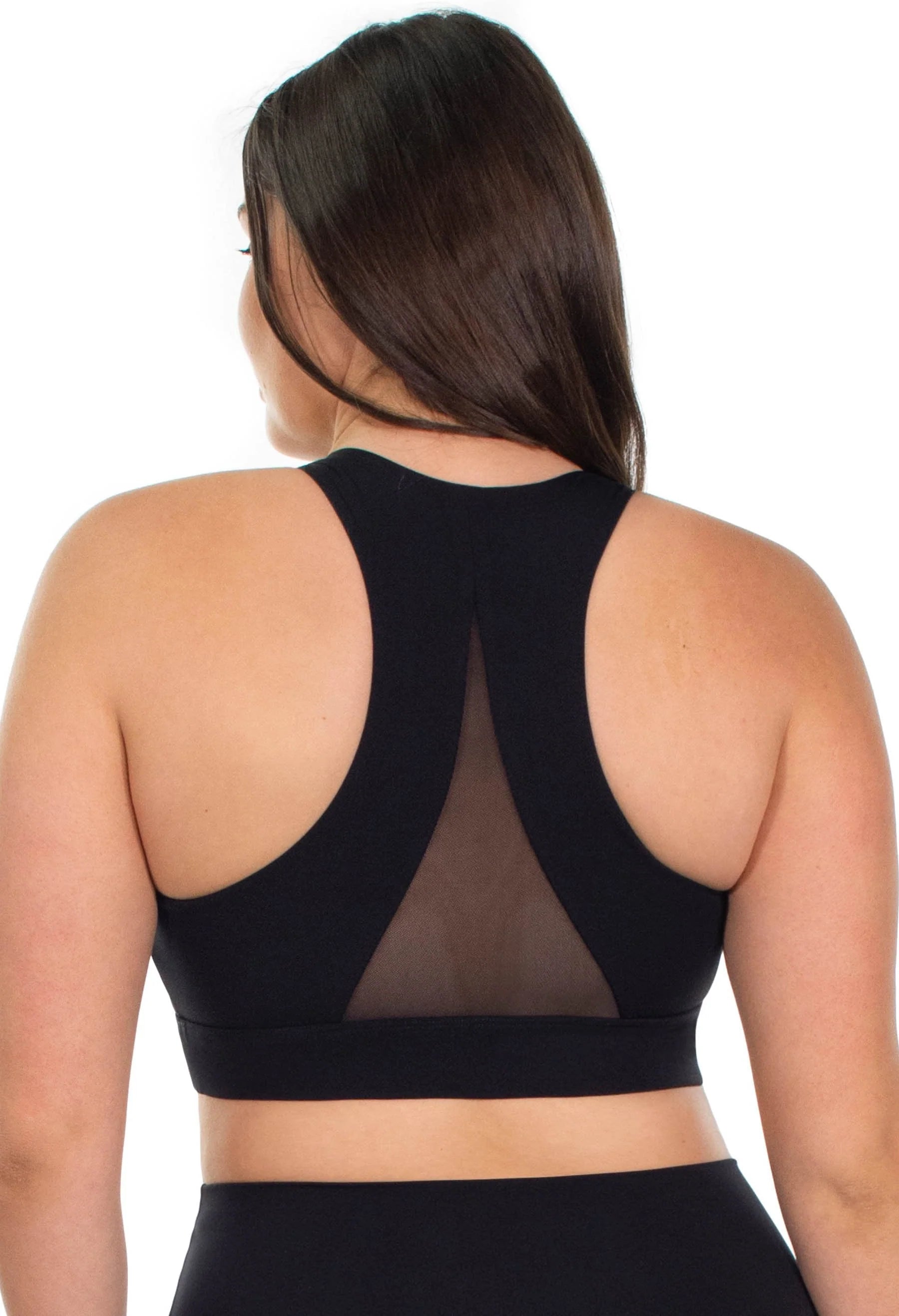 Maternity and Nursing Mesh Racer Back Sports Bra