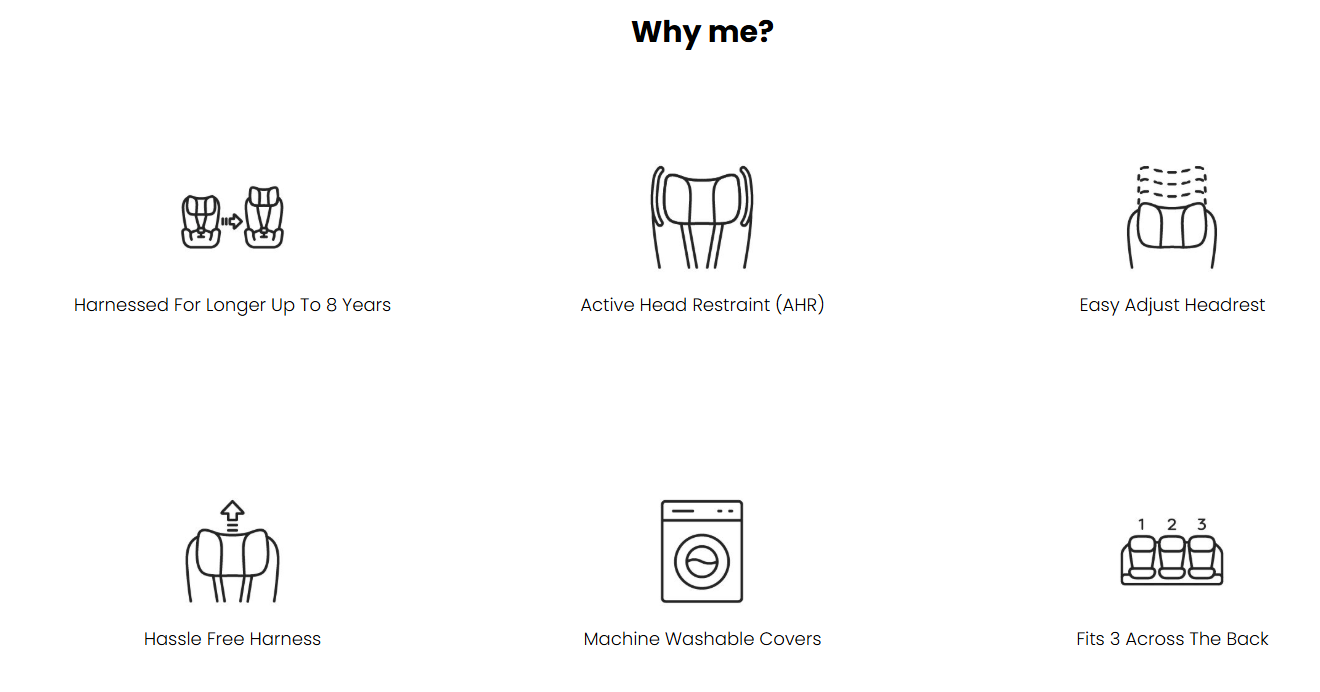 Britax Safe-n-Sound Maxi Guard Harnessed Seat