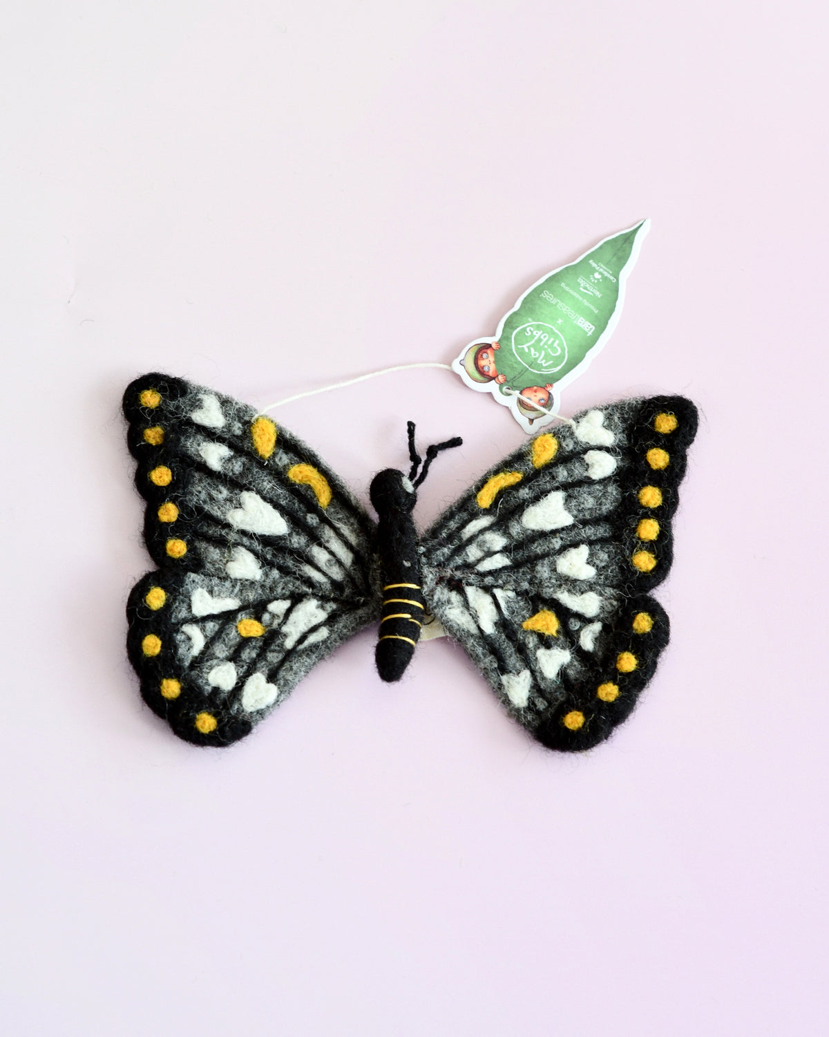 May Gibbs Gumnut Babies, Black Butterfly Ornament