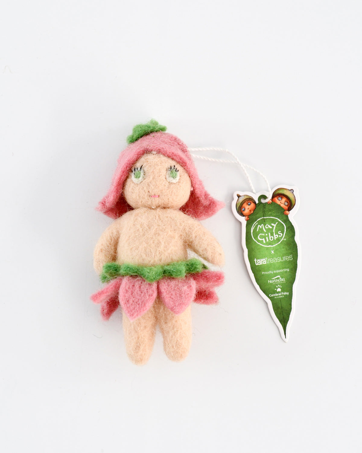 Pink Boronia Baby Toy Ornament