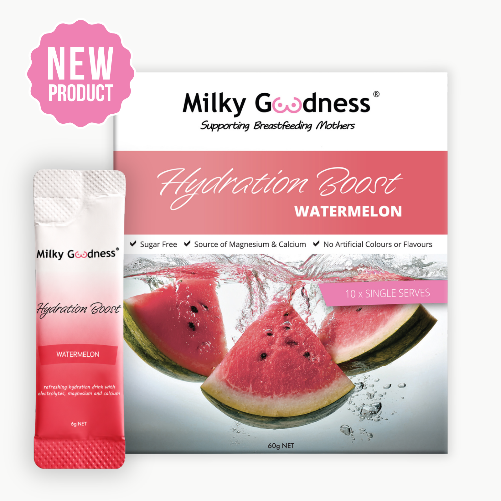Watermelon Hydration Boost I 10 Single Serves