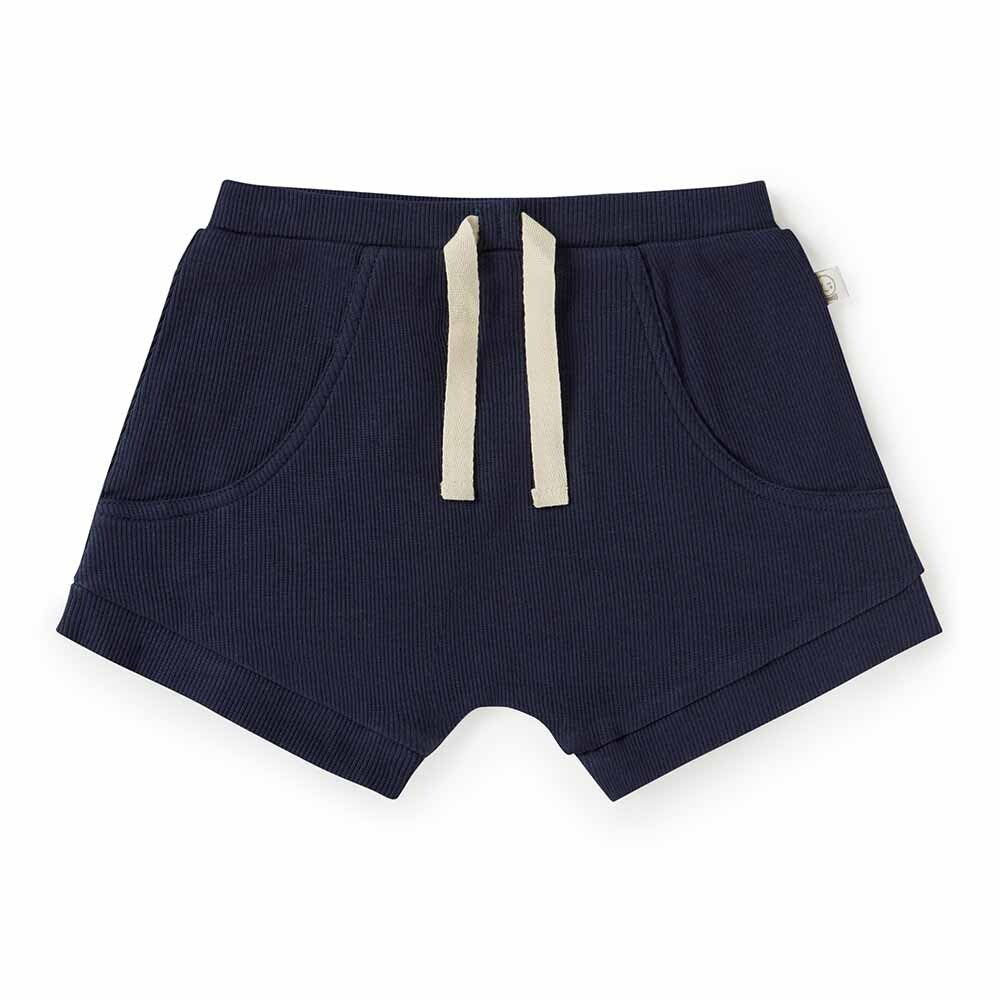 Organic Cotton Rib Shorts