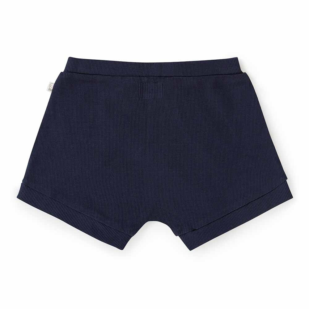 Organic Cotton Rib Shorts